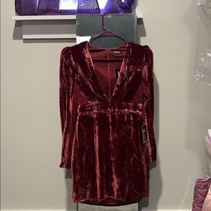 Express Red/Wine Dress